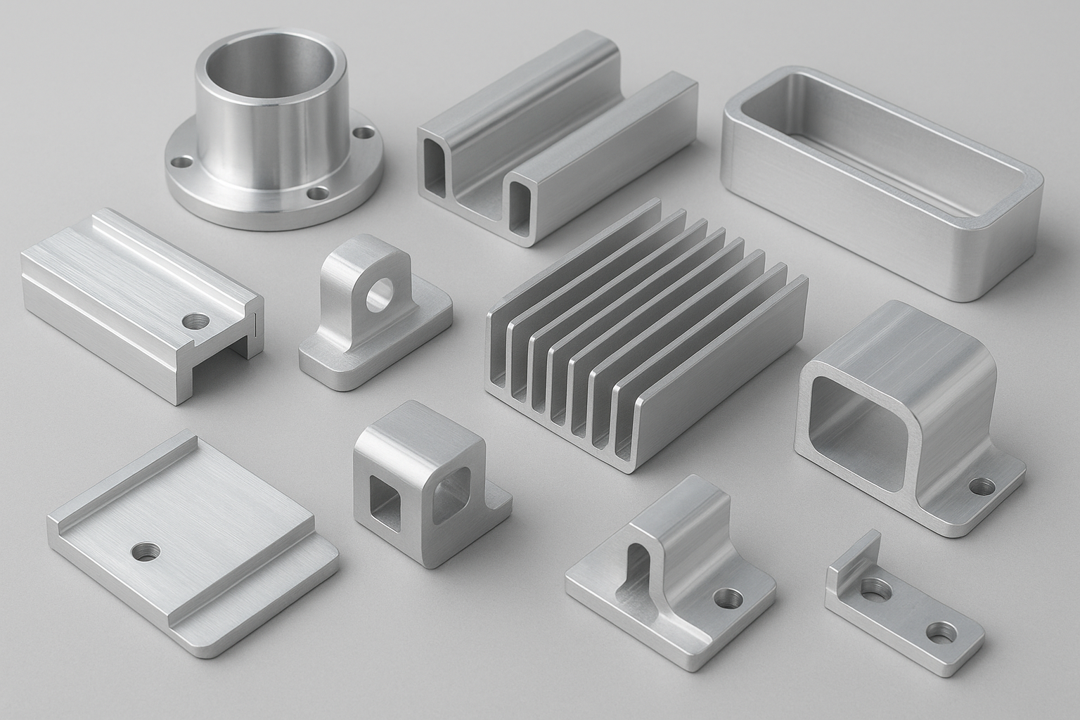 Aluminum extrusion parts with precision machining and custom designs