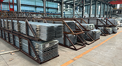 Aluminum profile extrusion process in a manufacturing plant
