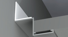 aluminum profiles in baseboards