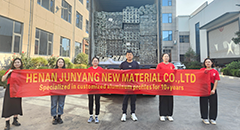 A shipment of high-quality aluminum profiles from Henan Huayang Aluminum, ready for export