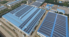 Photovoltaic aluminum profiles for solar mounting system on factory production line
