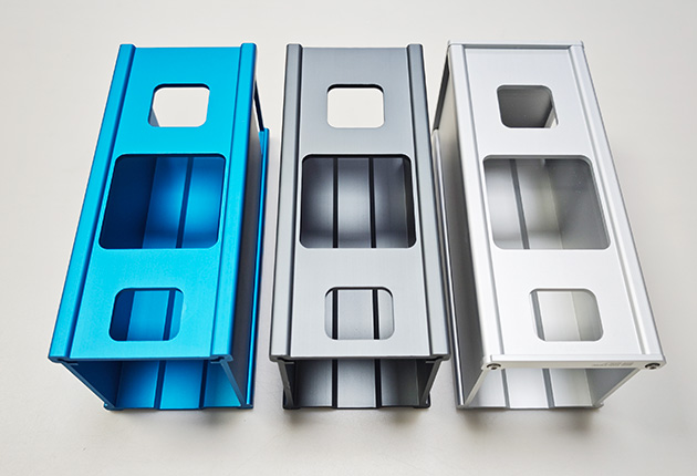  Anodized surface finish on aluminum profile housing case