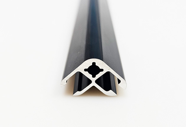 Black Anodized Aluminum Extrusion Profile with Durable Finish