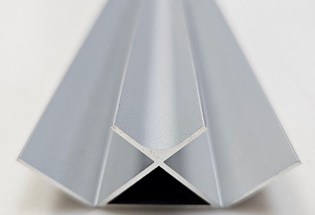 Sleek and durable silver anodized aluminum profile