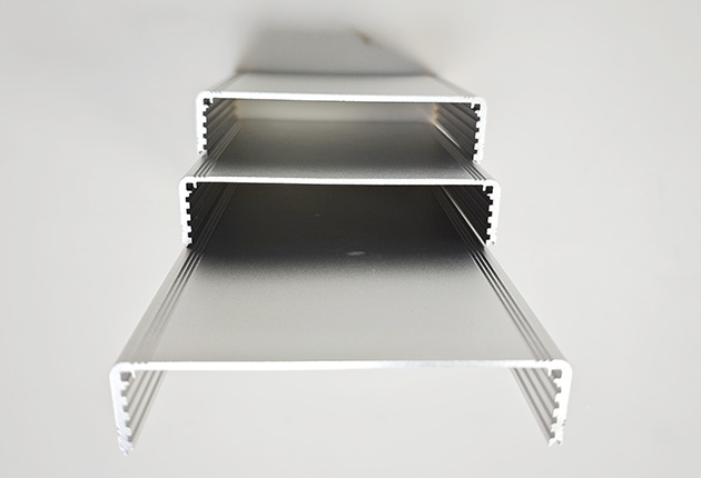High-quality silver anodized aluminum profile for architectural projects