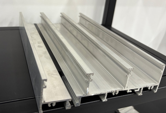 custom 3-slot aluminum profiles