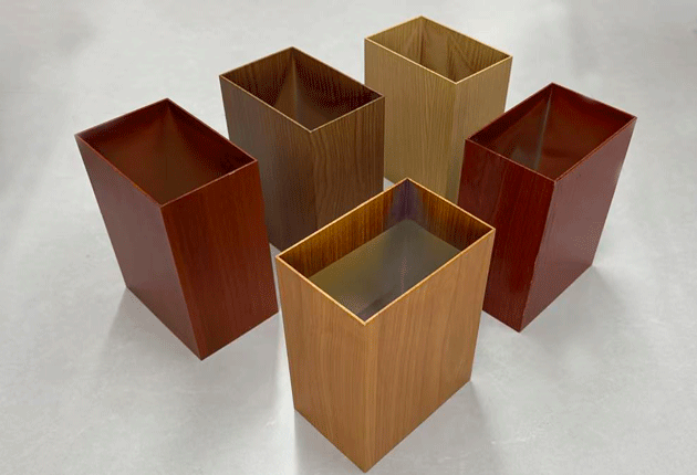 Wood-Grain Transfer Aluminum Square Tube