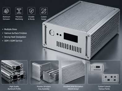aluminum profiles in custom aluminum cases