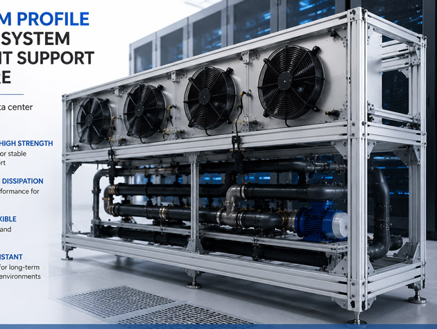 Application of Aluminum Profiles in AI Data Center Cooling System Equipment Supports