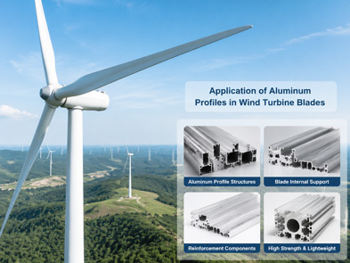 aluminum profiles in wind turbine blades