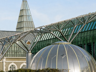 custom aluminum profiles in sky dome structures