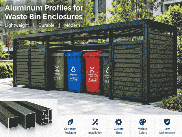 Application of Aluminum Profiles in Waste Bin Enclosures
