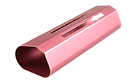 Rose Gold Anodized Aluminum Profile with Deep CNC Machining